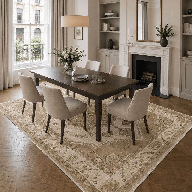 Vintage Look Cotton and Chenille Flatweave Area Rug, 80 x 300 cm