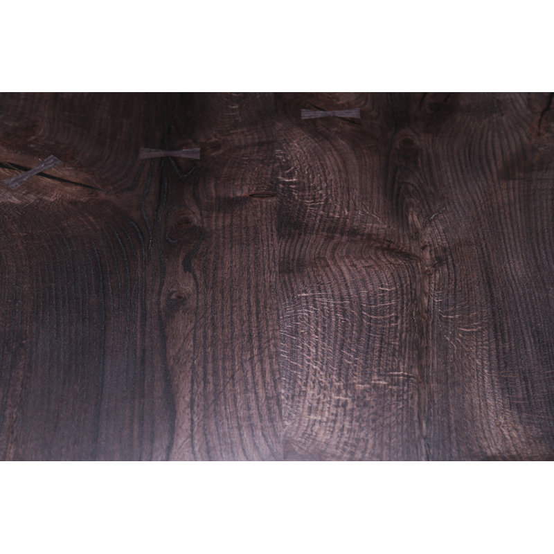 Solid Wood Coffee Table, 18" H x 48" L x 32" W, Ebonized Oak