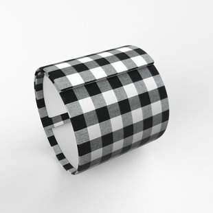 Abat-jour tambour en damier
