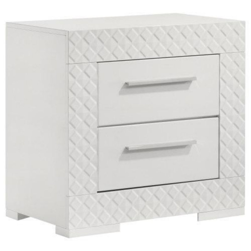 Nightstand, Gloss White