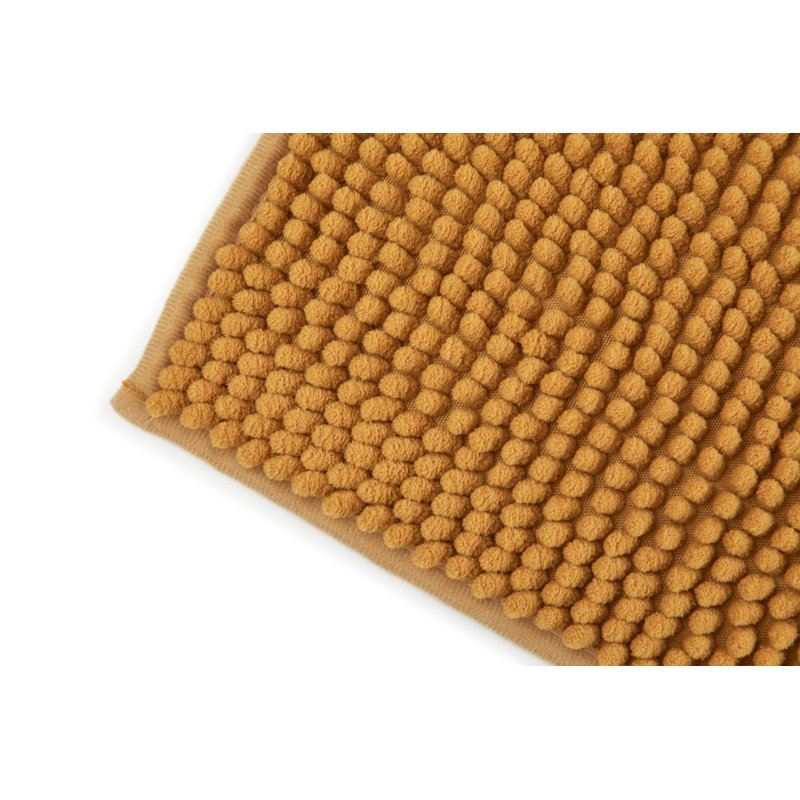 Heloise Non-Slip Bath Rug, 40cm W x 60cm L, Ochre
