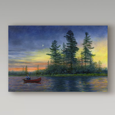 «Moon Shadow» par Ezichi, reproduction de peinture à l'huile sur toile tendue
