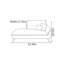 Chaise longue de loisirs en tissu de style rétro