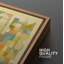 Art mural abstrait, ensemble de 2 reproductions d'art encadrées sur toile-118759797-118759794