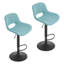 Swivel Upholstered Adjustable Height Bar Stool-1041733077