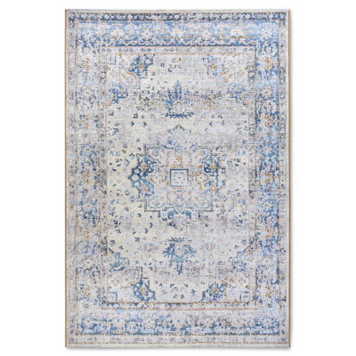 Kollektion 1767 Machine Woven Cream blue Rug