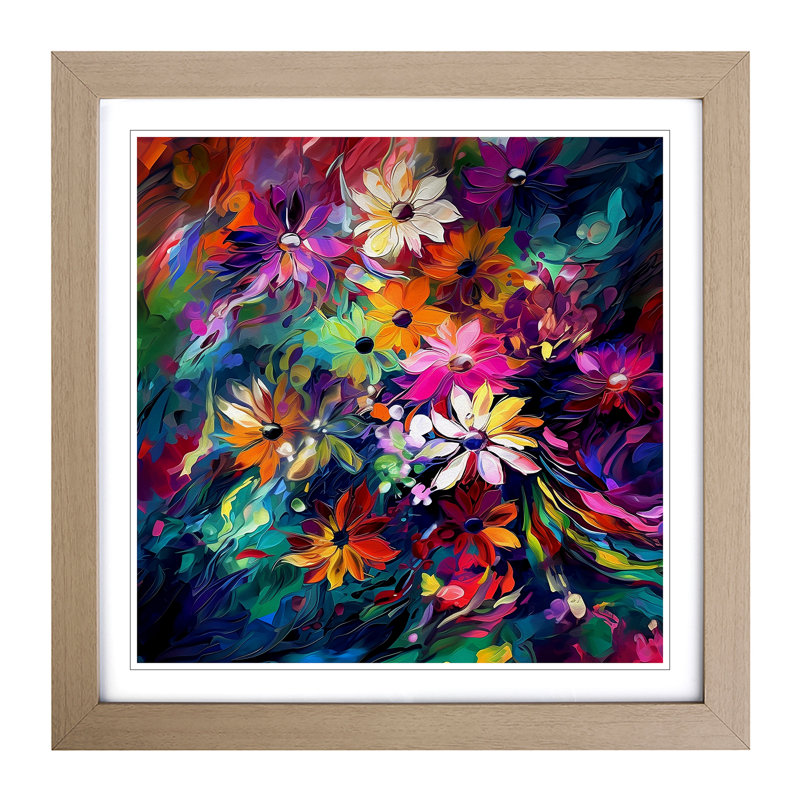 Single Picture Frame Print on Wood, Oak