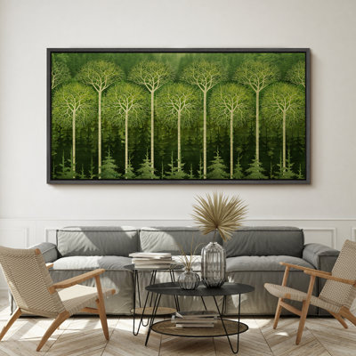 " Verdant Tree Patterns Green Trees Modern Art Relax/Calm WarmExtra Large Wall Decor Office "