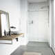 Elan E-Class 56-60" W x 76" H Sliding Frameless Shower Door with 3/8" Clear Glass