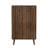 Upright Shoe Cabinet With Vertical Grooved Finish