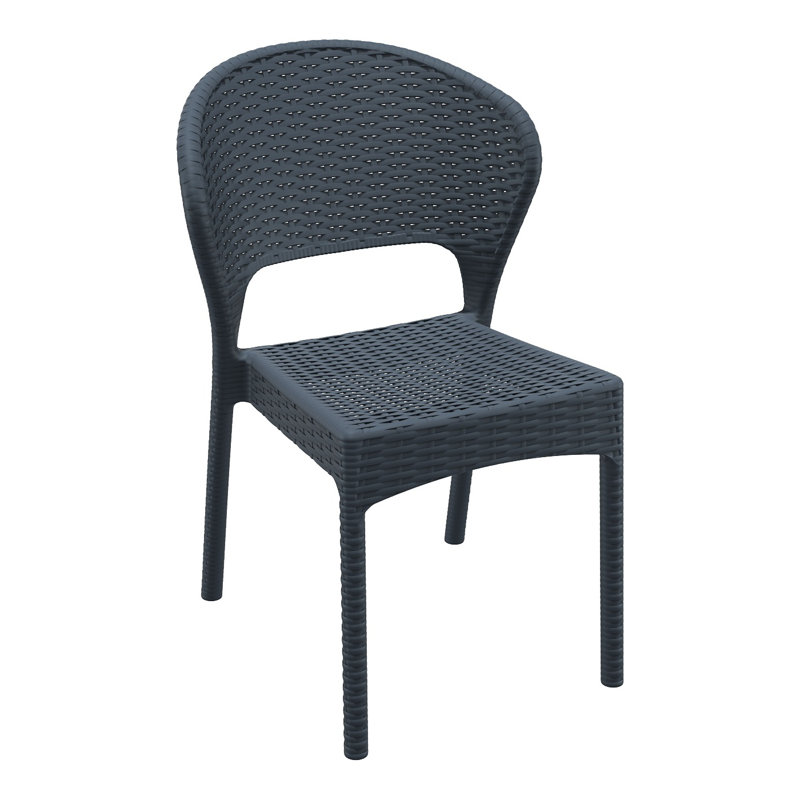 Extendable 4-Person Patio Dining Set, Dark Gray