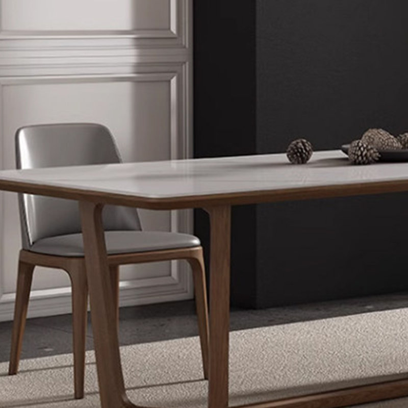 Premium Light Luxury Dining Table, 5 Pieces: Table, 4 Chairs, 29.52" H x 55.11" W x 31.49" D