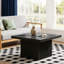 Table basse carrée, table basse 31,5 pouces
