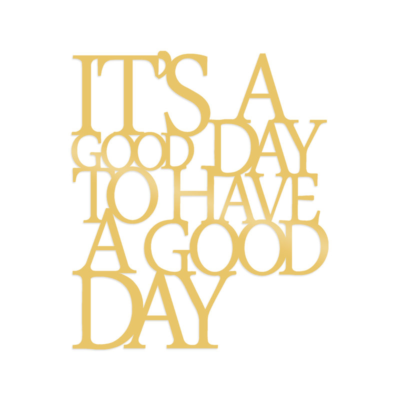 Wall Decor on Metal, Gold