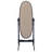 Classic Black Oval Cheval Mirror