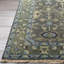 Antique Hand Knotted Wool Area Rug in Green-2075097278