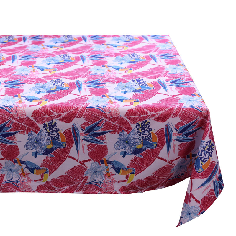 Edelstein Tablecloth, Pink/Blue/White, 152cm W x 305cm L