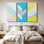 «Holiday» «Retro Geometric Abstract XXIV Canvas Print» sur-1336461530