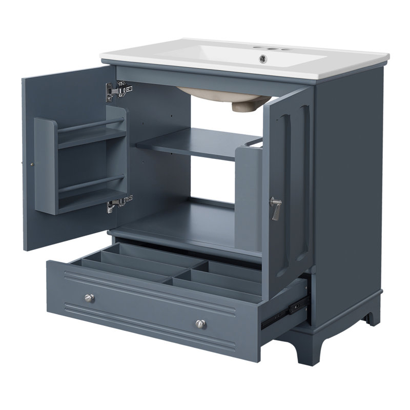 Meuble-lavabo 30 po avec lavabo en céramique