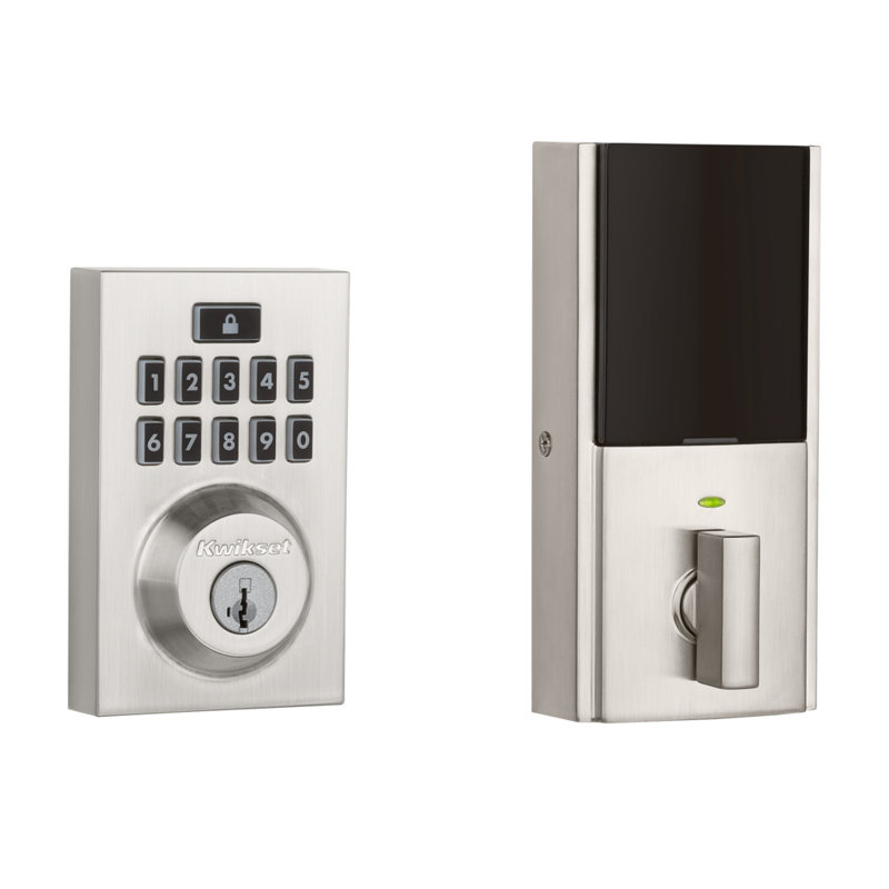 Kwikset SmartCode 913 Touchpad Electronic Deadbolt, Satin Nickel