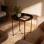 Harbour Housewares Round Steel Tray Table-98825535