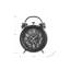 Horloge, 12 po, mécanisme d'engrenage, horloge de table, noir, transitionnel
