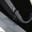 Lit plateforme simple tapissier avec système de rangement hydraulique, gris