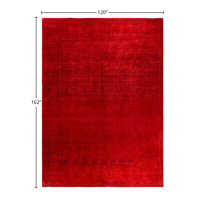 Overyed One-of-a-Kind Rectangle 10' X 13'6" Hand Knotted Area Rug