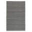 Palma 2x3 Hand Woven Performance Stripe Charcoal Fabric Rug-1333054957