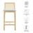 Monarch Wood And Rattan Counter Stool-102521181