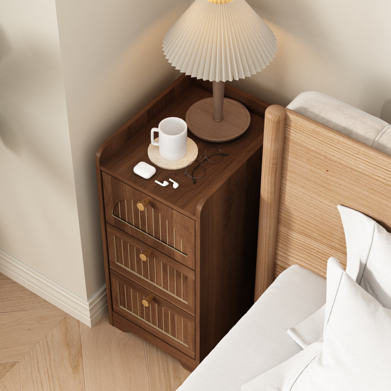 Table d'appoint, H 23,6 po x l 11 po x P 13,78 po, Brun