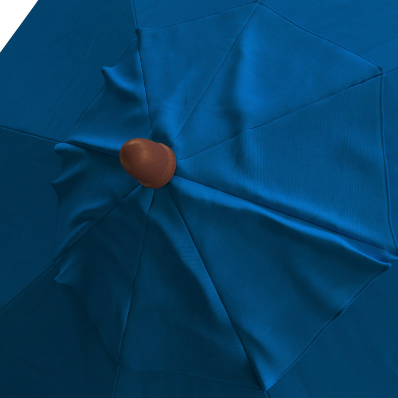Parasol de marché 9 pi Naudia, Bleu pacifique - Pacifica