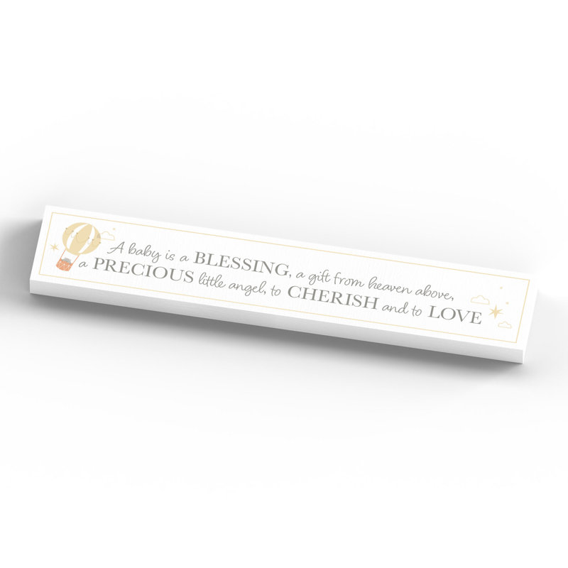 Lynnfield Text & Numbers Letter Block, White/Yellow