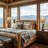19" Small Rustic Cabin Bear Table Lamp