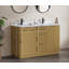 Ensemble de meuble-lavabo moderne 55 po avec évier encastré et dosseret Maxbano-1130403432