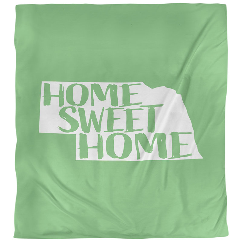 Housse de couette nebraska doux, Housse de couette pour grand lit, Vert, Microfibre