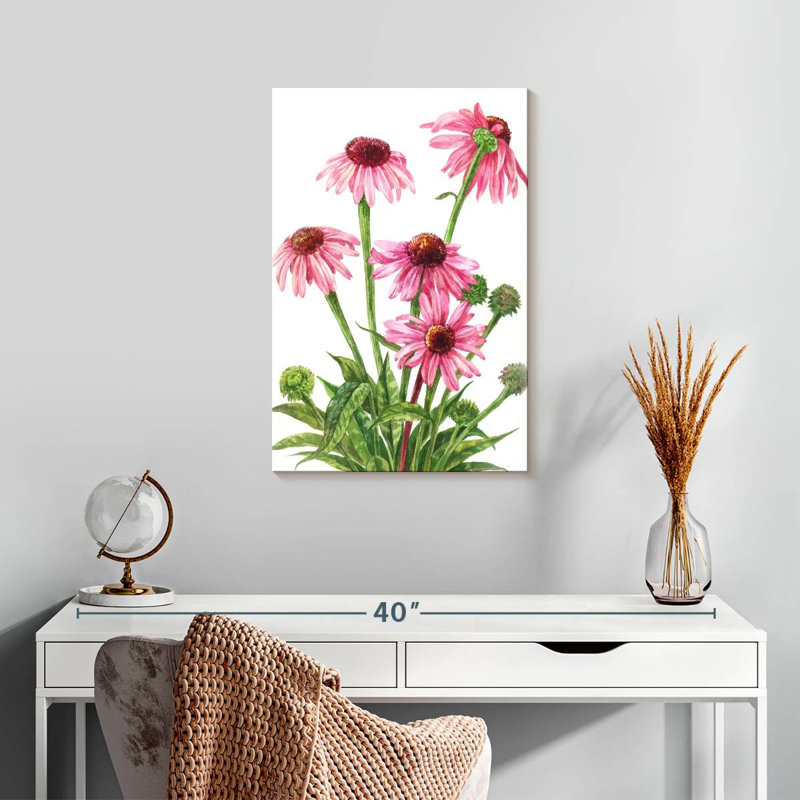Bouquet de fleurs d'échinacée Harnek, H 24 po x l 16 po