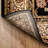 Belliere Sarouk Black Traditional Rug-295371682