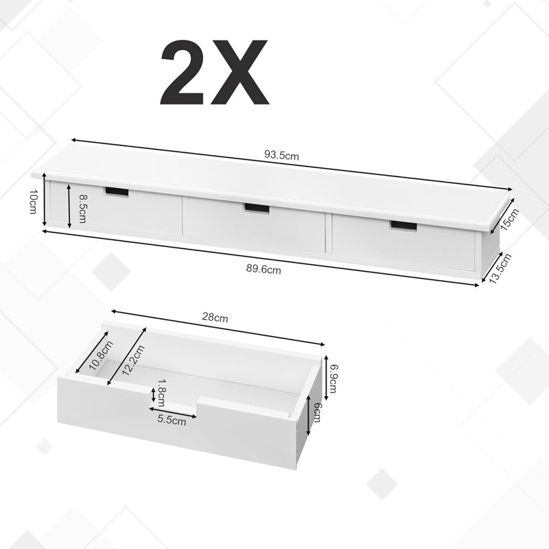 Anari 2 Piece Bracket Shelf
