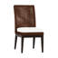 Chaise d'appoint tissée en péninsule - acajou / châtaignier-134593315-134600027-134599968