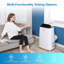 Ensemble de fenêtre de ventilateur déshumidificateur à minuterie silencieuse à distance 15H 15000 BTU 3-en-1 Cools 850 Ft