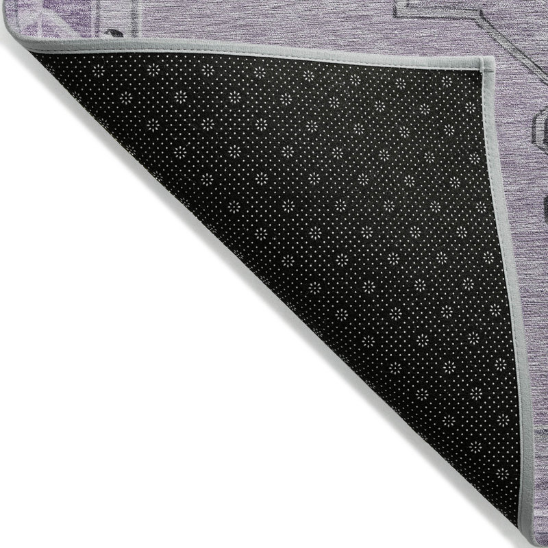 Tapis intérieur / extérieur lavable à la machine Xhevrie, Rectangle 10 pi x 14 pi