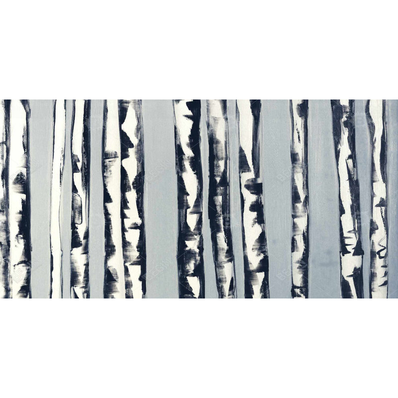 Small birch trees - 15.75"x31.50" Desk mat