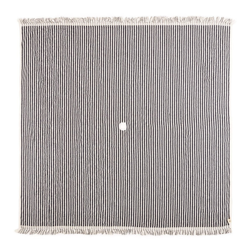 Beach Blanket, Navy/White