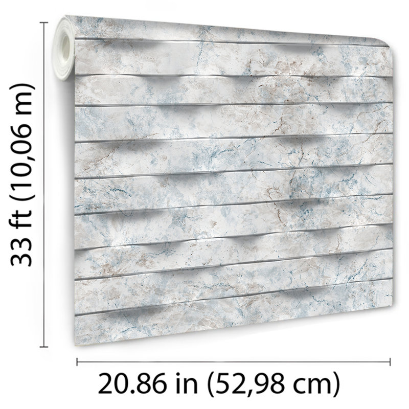 Papier peint Wavy, Bleu