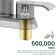 4 in. Centerset Double Handles Waterfall Spout Bathroom Sink Faucet with Pop-up Drain