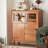 American-Style Vintage Rubberwood Three-Drawer Special Cabinet