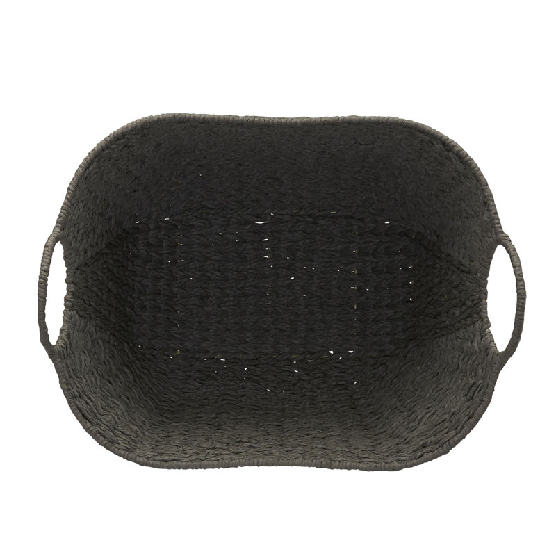 Scoop Basket with Handles, Grey