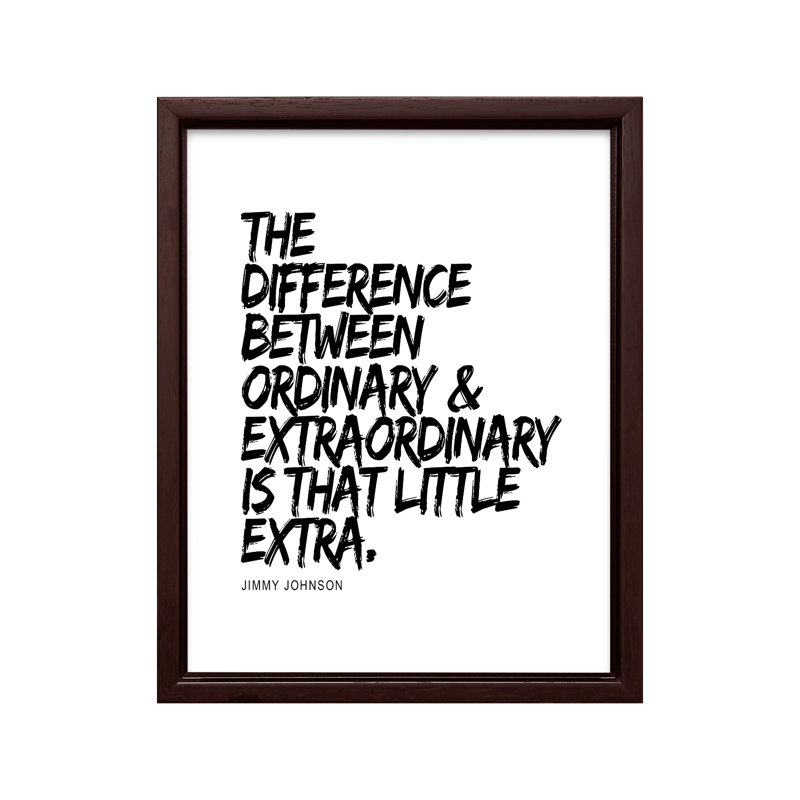 Ordinaire et extraordinaire, Canvas, Brown Framed, 11"H x 14"W