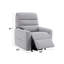 Fauteuil inclinable électrique en cuir Freddie